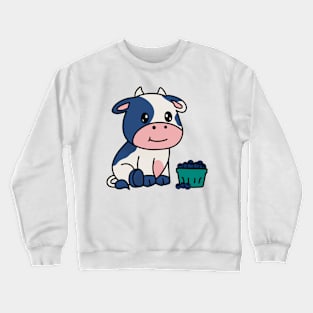 Blueberry Cow Crewneck Sweatshirt